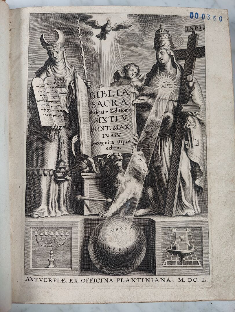Null Biblia sacra vulgatae éditionis Sixti V Pont. Max (…).
Antverpiae, Plantini&hellip;