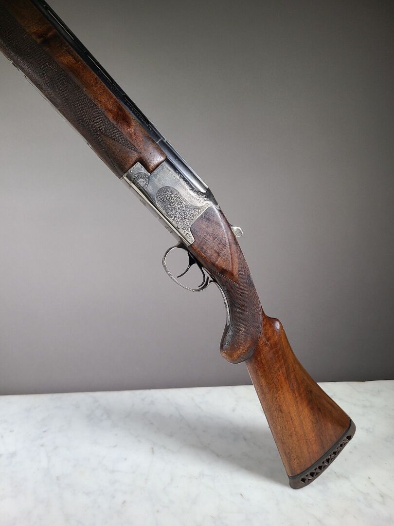 Null Fusil superposé Winchester Super Grade en calibre 12,70. Crosse modifiée po&hellip;