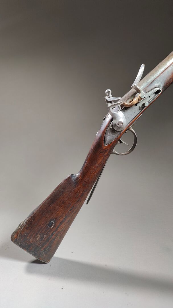 Null France: Fusil à silex modèle 1822. Marquage de canon effacés, platine marqu&hellip;
