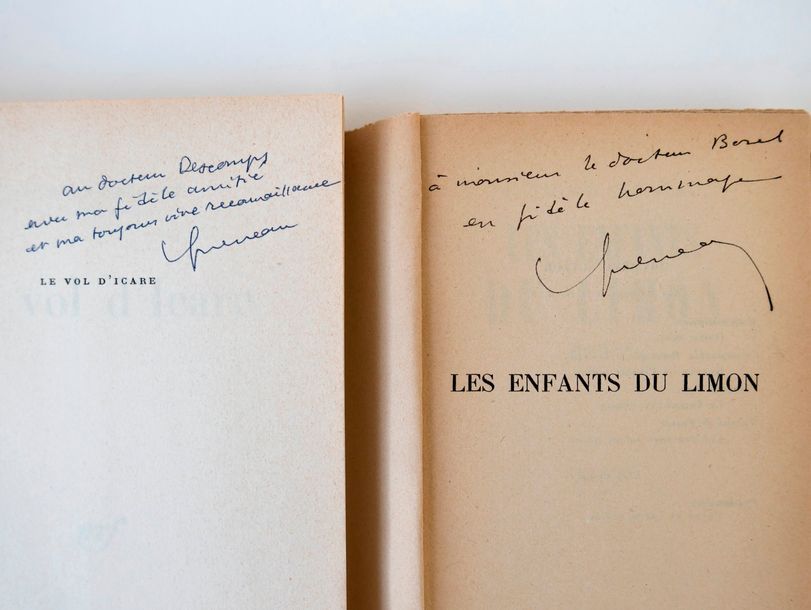 Raymond Queneau Ensemble de 2 ouvrages avec envois autographes signés de l’auteu&hellip;