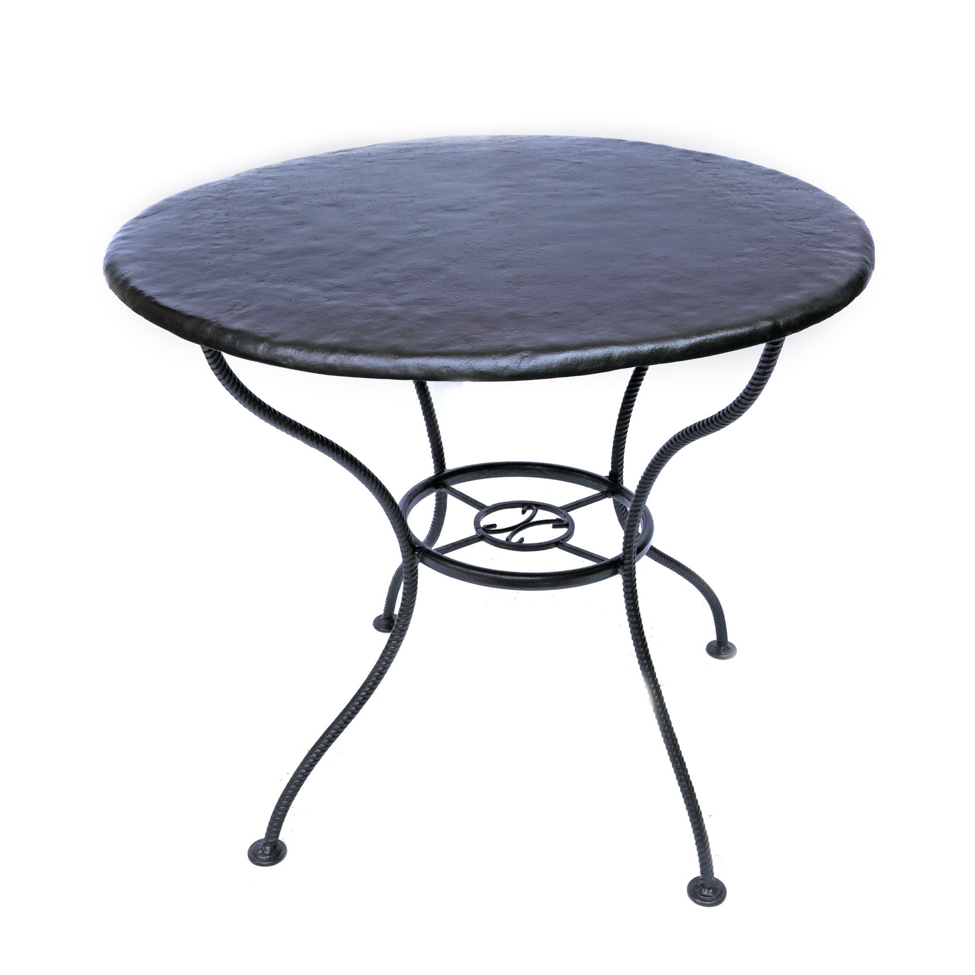 Table with circular countertop, for the garden steel, h=80 cm; d=90 cm