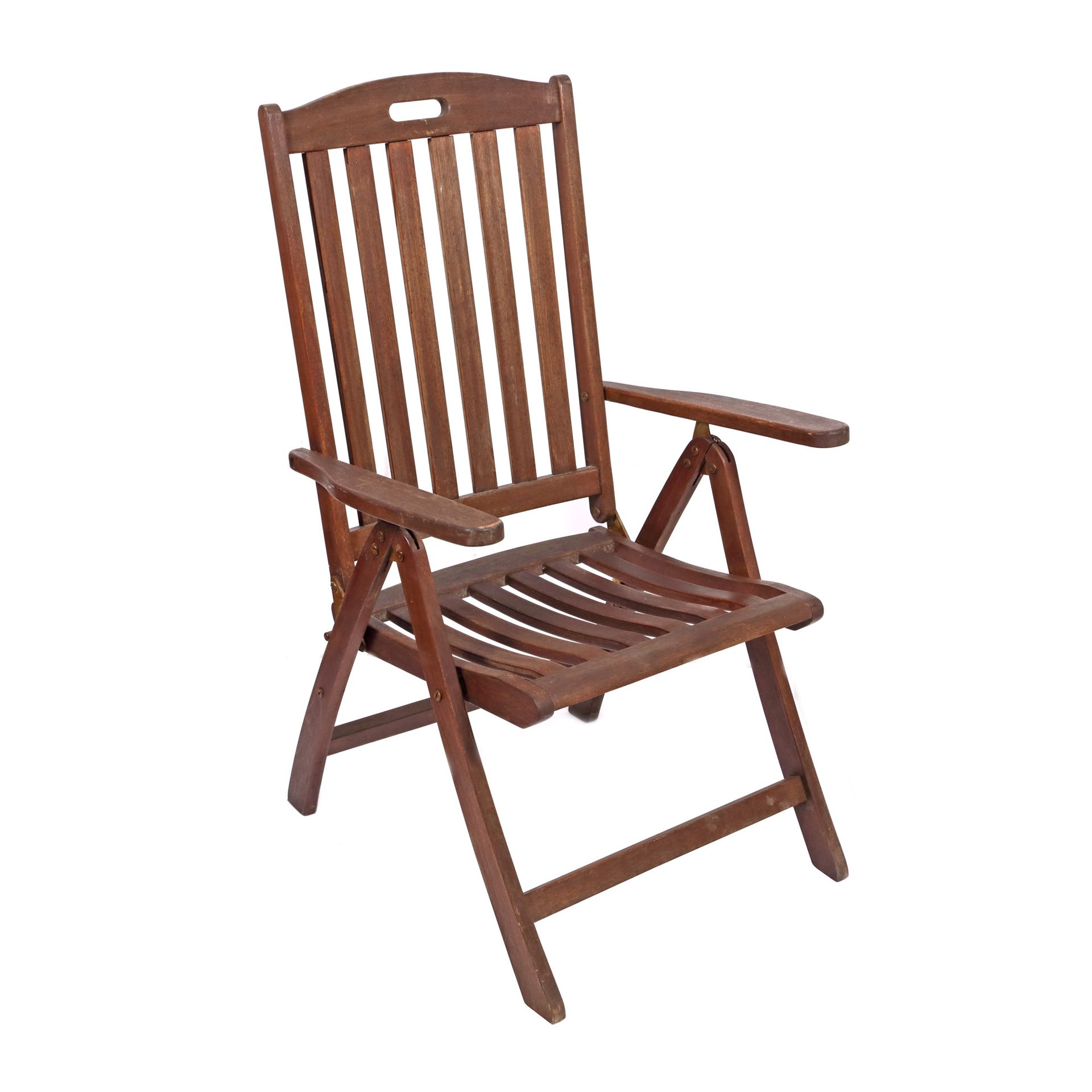 Windsor folding long chair, for the terrace Teakholz, 107 x 65 x 50 cm