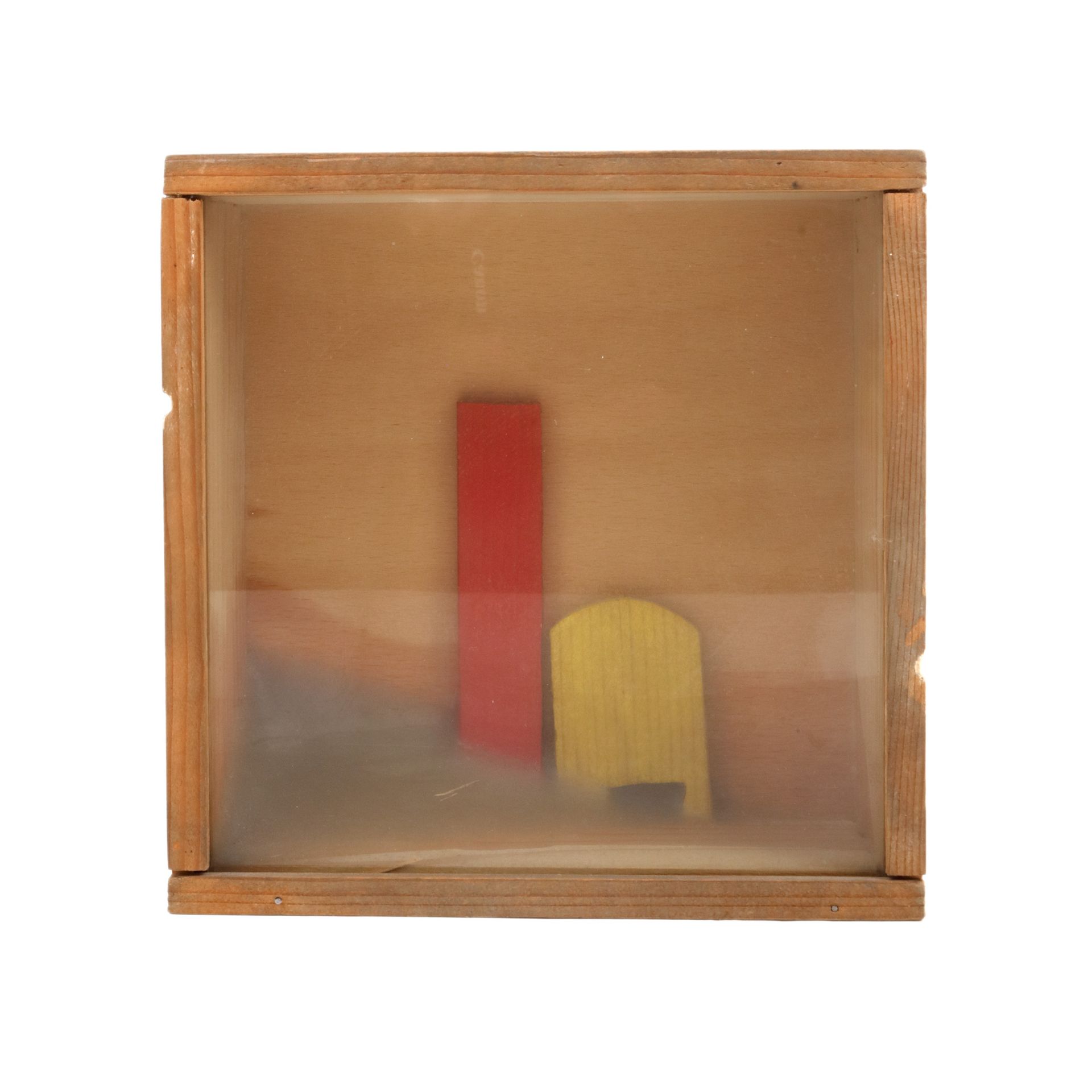 Ion Bițan, Trace [from the Image Generator series] wood and wax, 16.5 x 16.5, si&hellip;