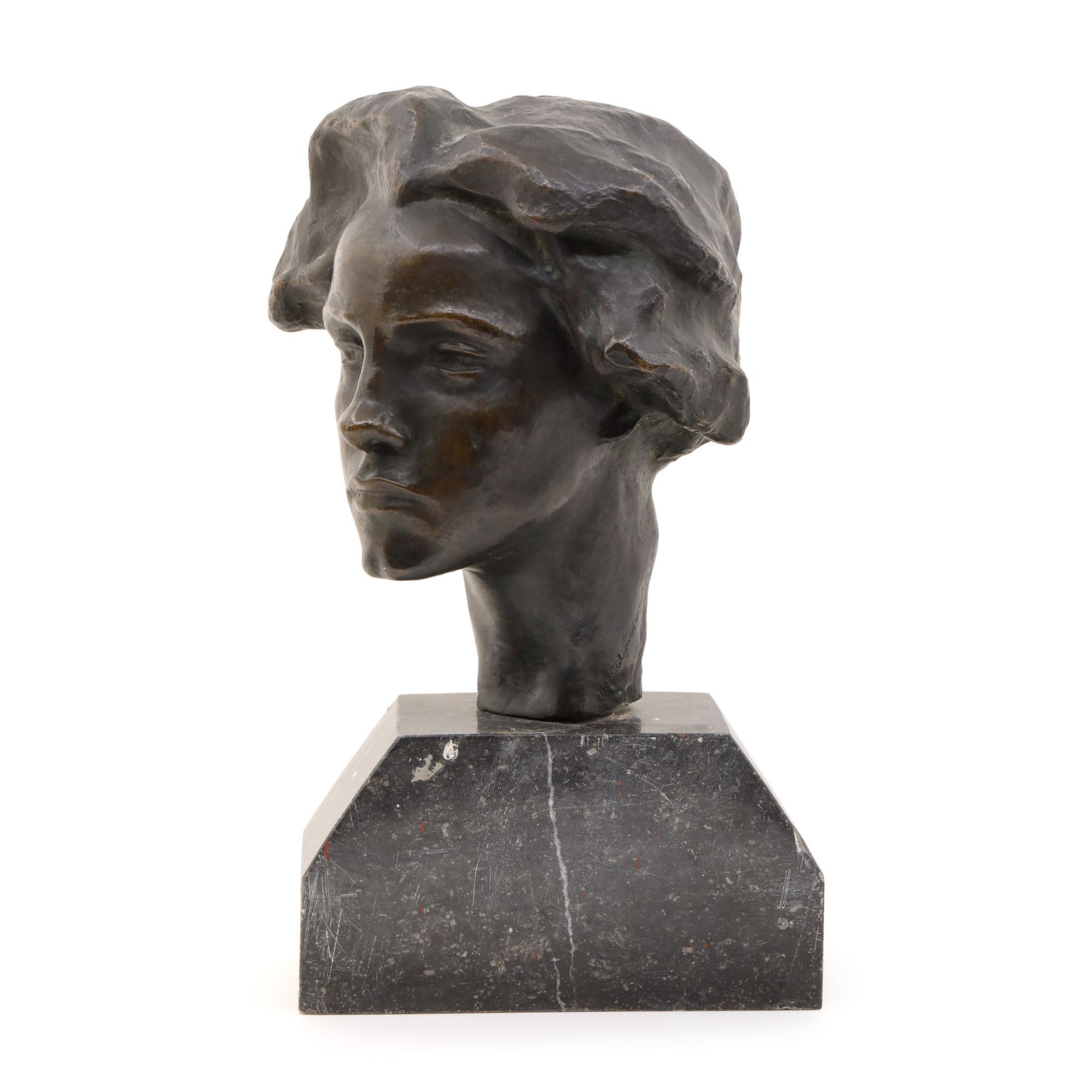 Alexandru Călinescu, Girl with Hair in the Wind bronze, 45 x 24 x 30, signed low&hellip;