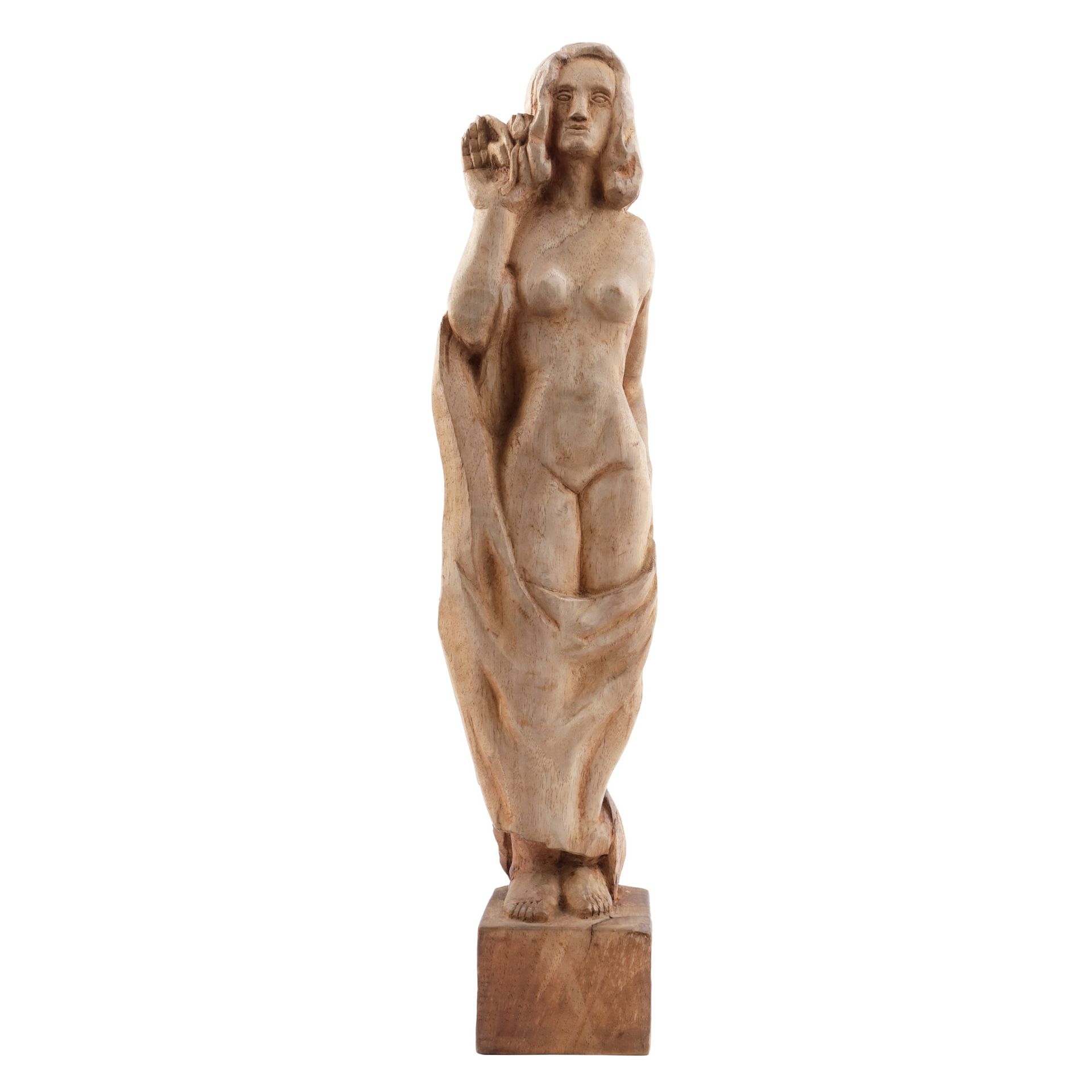 Carol Hübner, Nude wood, 48.6 x 10.3 x 8.1, signed and dated on the right, on th&hellip;