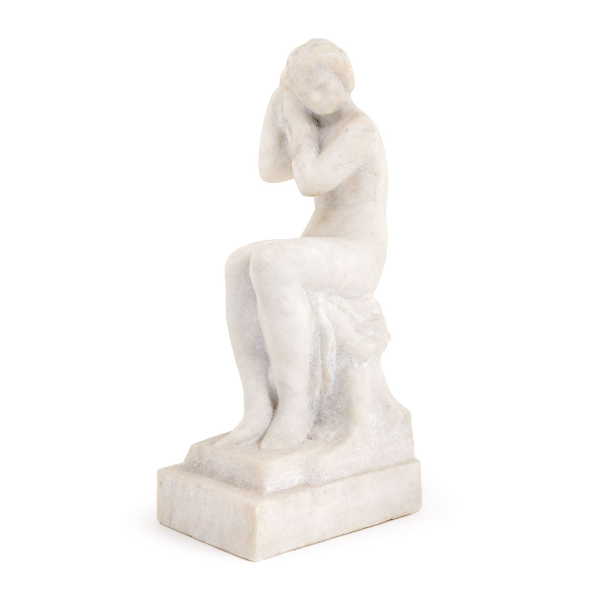 Alexandru Călinescu, After the bath marble, 31 x 10 x 14, signed at the bottom r&hellip;