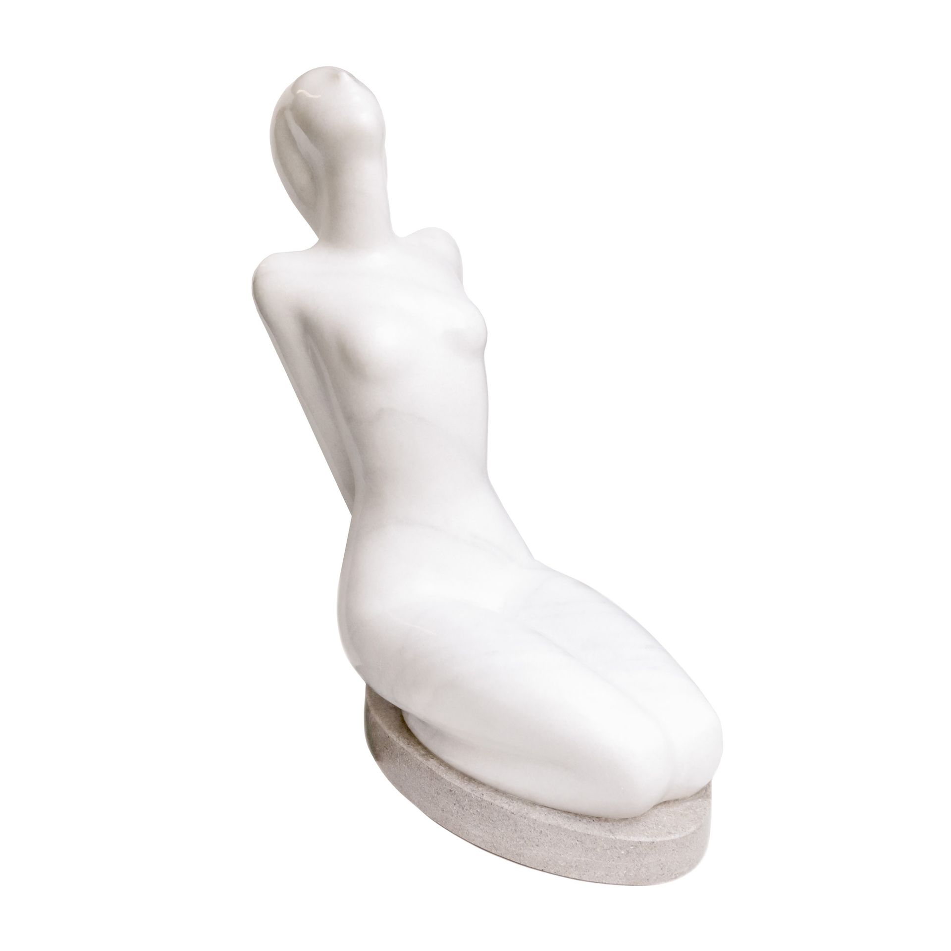 Lucian Smău, Reverie (Looking Towards Infinity) marble, 69 x 25 x 45, signed on &hellip;