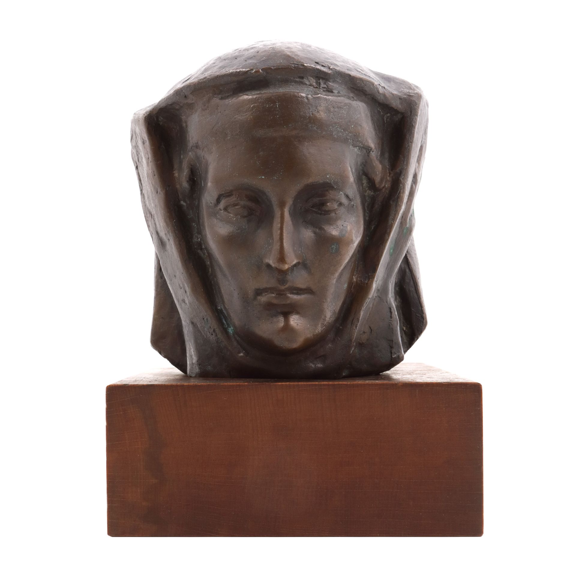 Gheorghe D. Anghel, Portrait of an Abbess bronze, 13 x 13 x 14, signed and dated&hellip;