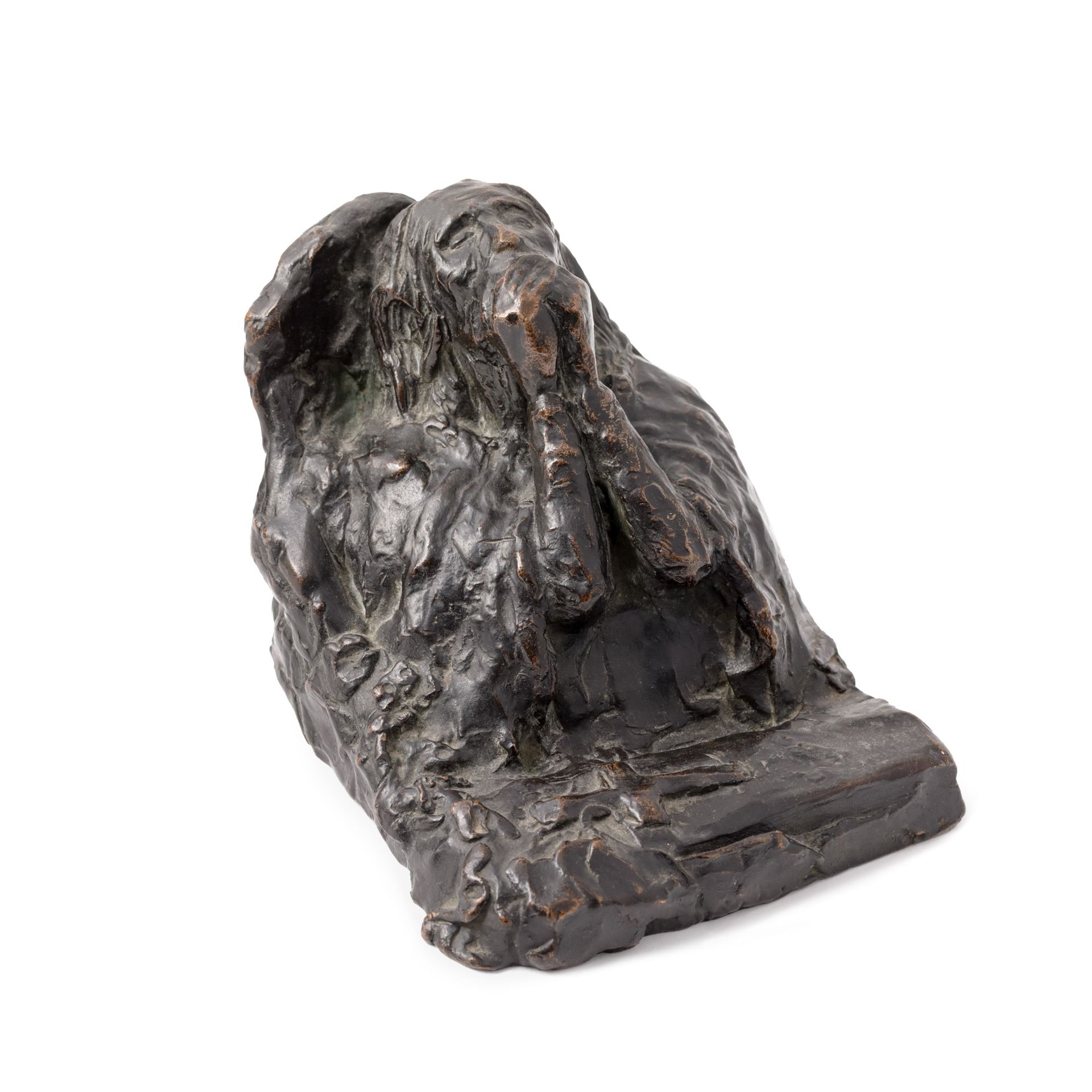 Constantin Gănescu, Mater Dolorosa bronze, 11 x 12 x 13, signed and titled on th&hellip;