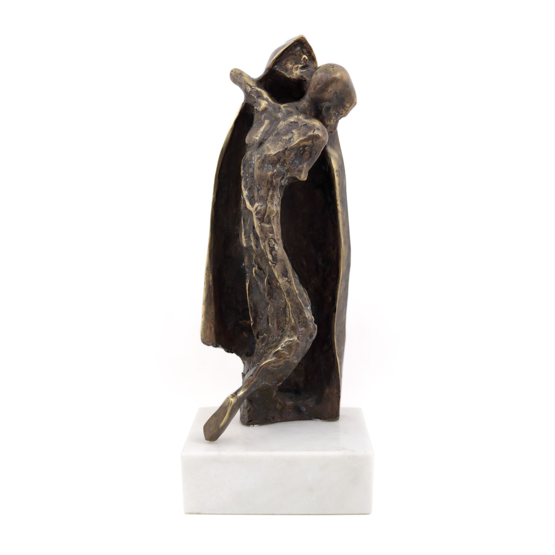 Ion Iancuţ, The Return of the Prodigal Son bronze, 31 x 13 x 8, signed at the ba&hellip;