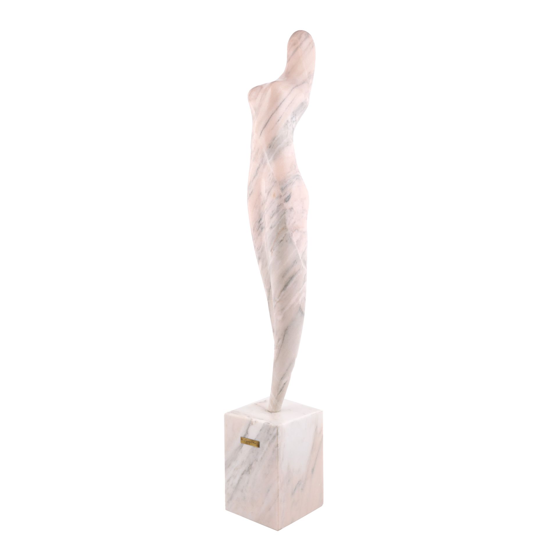 Marcel Guguianu, Muse marble, 92 x 12 x 14,
