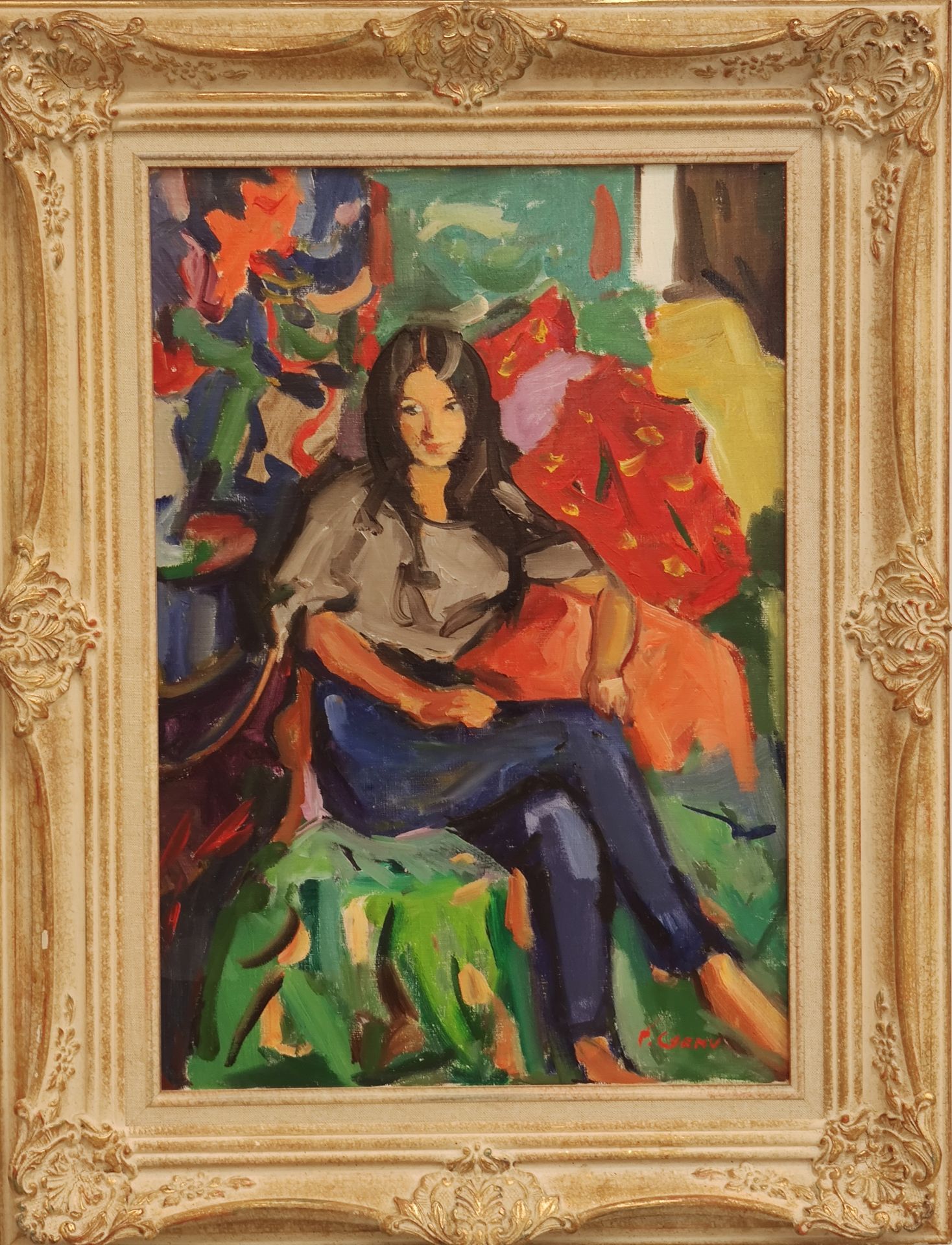 Null PIERRE CORNU (1895-1996)

Huile sur toile encadrée 

"Jeune fille assise da&hellip;