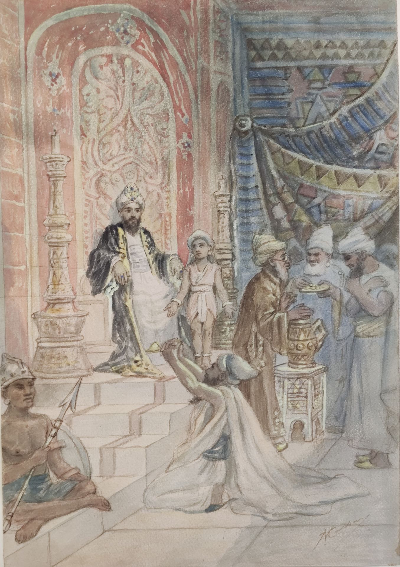 Null Victor Masson (1849 - 1917)

Saladin de Perse

Dessin aquarellé sur papier
&hellip;