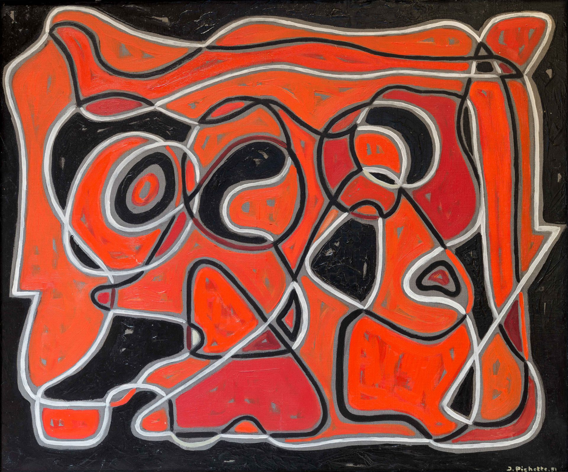 Null 
JAMES PICHETTE (1920-1996)




Abstrakte Komposition




Öl auf Leinwand 
&hellip;