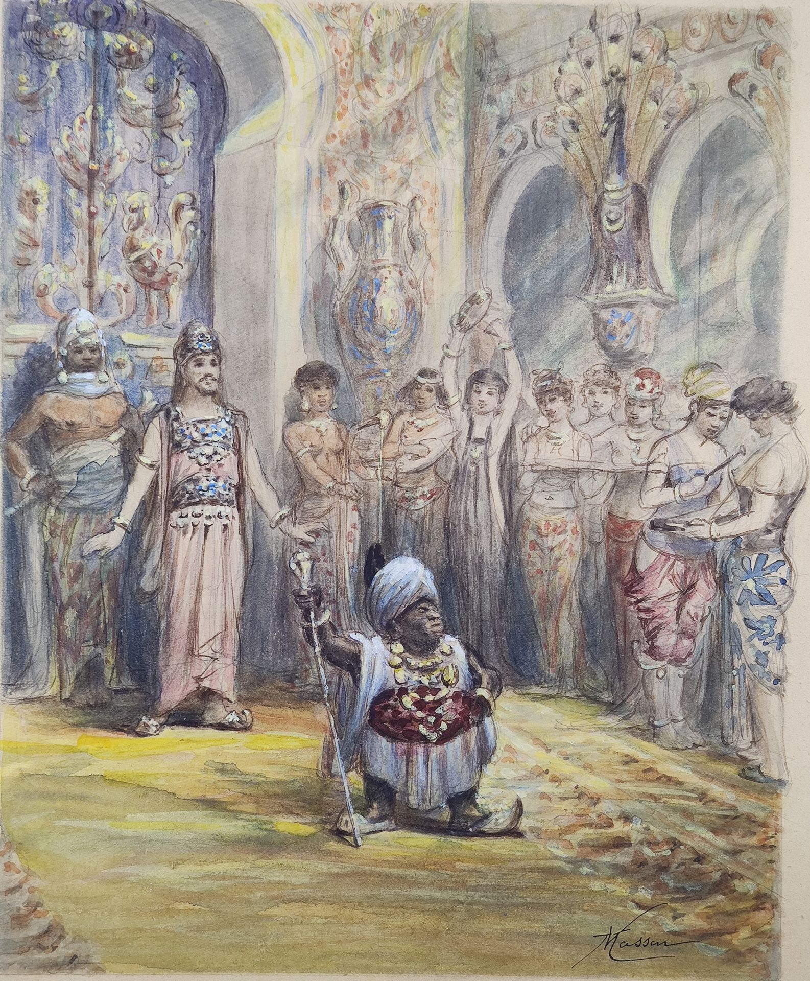 Null Victor Masson (1849 - 1917)

Le fou oriental

Dessin aquarellé sur papier

&hellip;