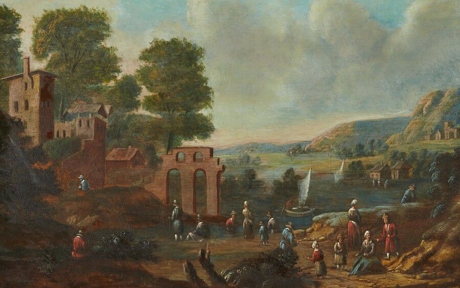 Null Attribué à Marc BAETS (École flamande vers 1700)

Scène de port animé

Pann&hellip;