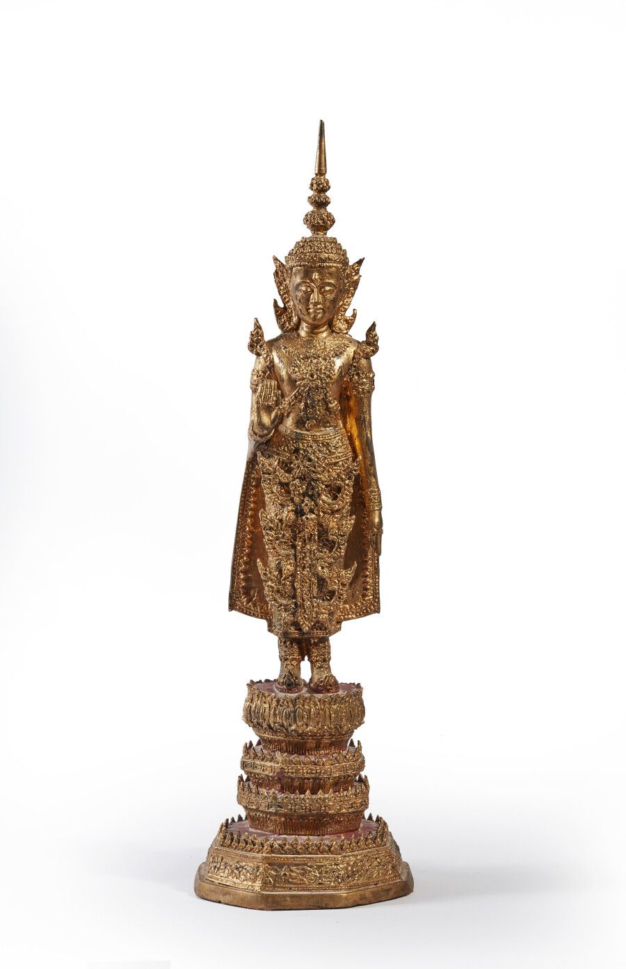 Null THAILANDE, dans le style Ratanakosin - XXe siècle

Bouddha en bronze laqué &hellip;