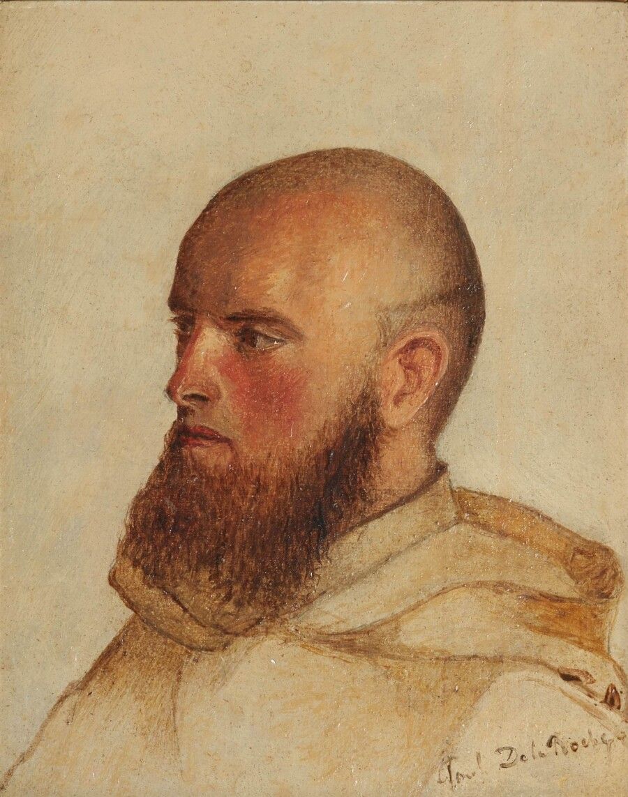Null D'après Paul DELAROCHE (1797-1856)

Portrait d'un moine camaldule

Huile su&hellip;