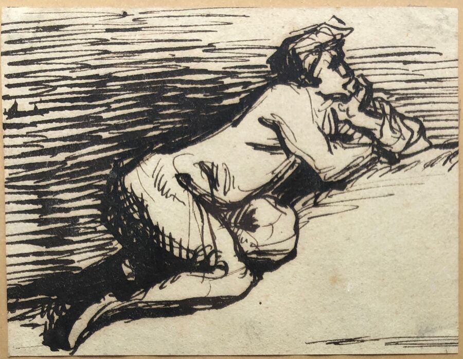 Null Attribué à Jean-François MILLET (1814-1875)

Femme à genou accoudée

Plume &hellip;