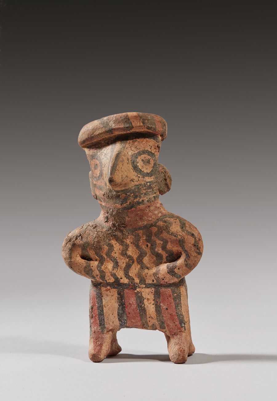 Null Figura de pie

Terracota marrón con decoración roja, crema y negra

Cultura&hellip;