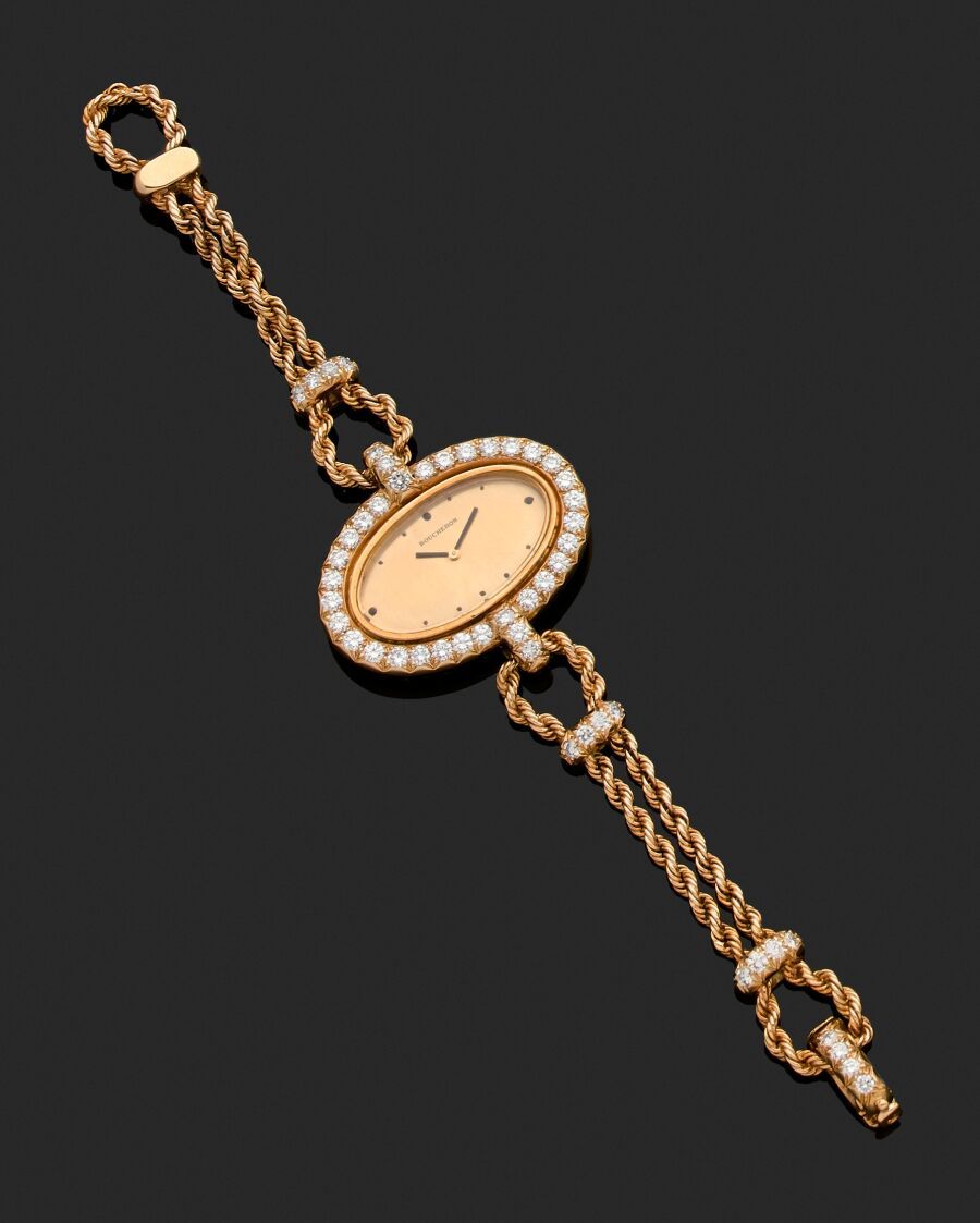 Null BOUCHERON

Montre bracelet de dame en or jaune 750 millièmes, la montre de &hellip;