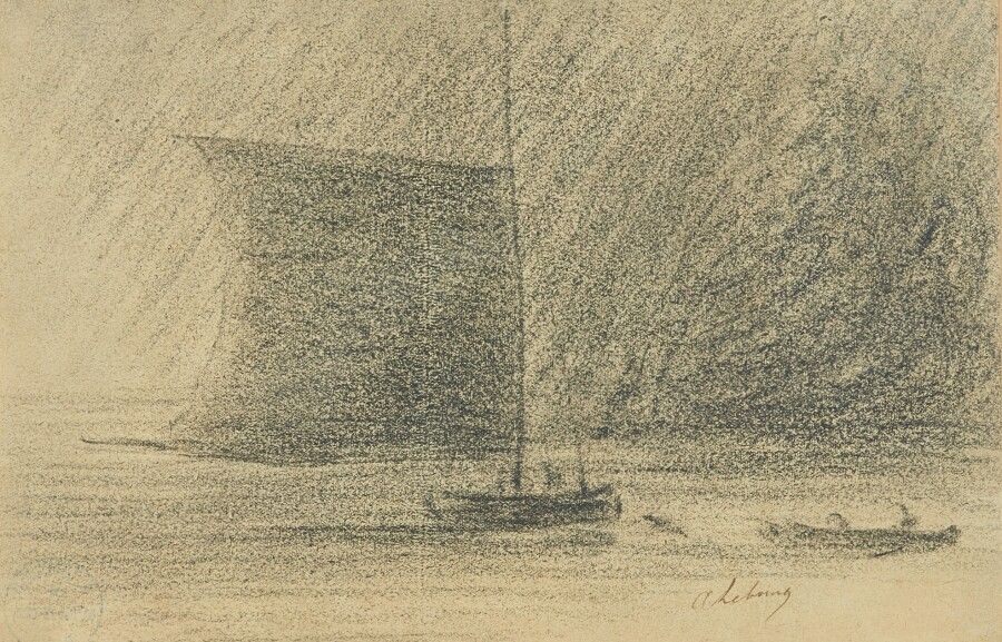 Null Albert LEBOURG (1849-1928)

Voilier et barque de pêche

Dessin au fusain et&hellip;