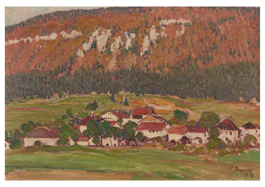 Null François JACQUES (1877-1937)

Village dans un paysage de montage

Huile sur&hellip;