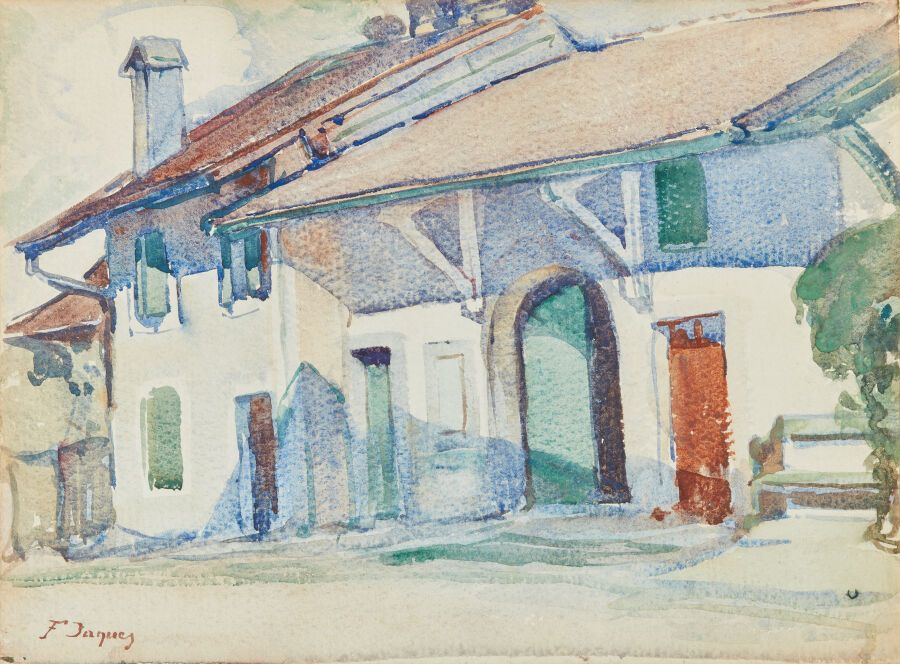 Null François JACQUES (1877-1937)

Vue d'une bâtisse

Aquarelle, signée en bas à&hellip;