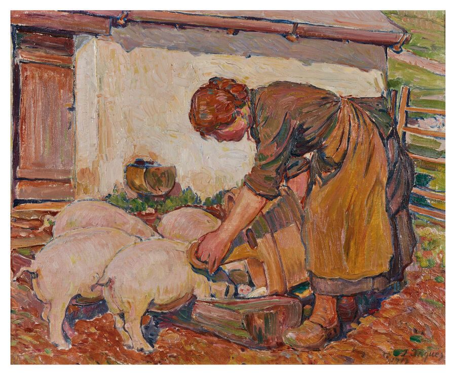 Null François JACQUES (1877-1937)

Les cochons

Huile sur toile, signée et datée&hellip;