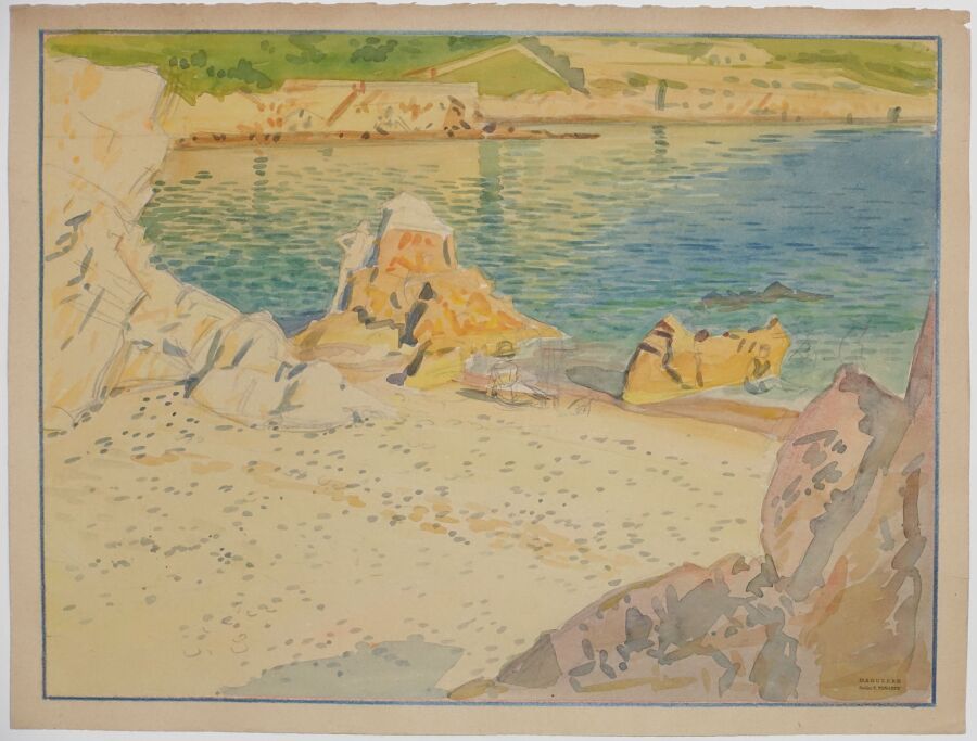 Null Tony MINARTZ (1870-1944)

Esquisse de baigneurs au creux des rochers

Aquar&hellip;