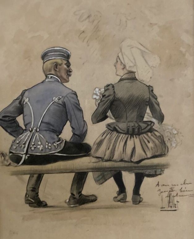 Null Louis VALLET (1856-1940)

Femme et officier sur un banc

Technique mixte, s&hellip;