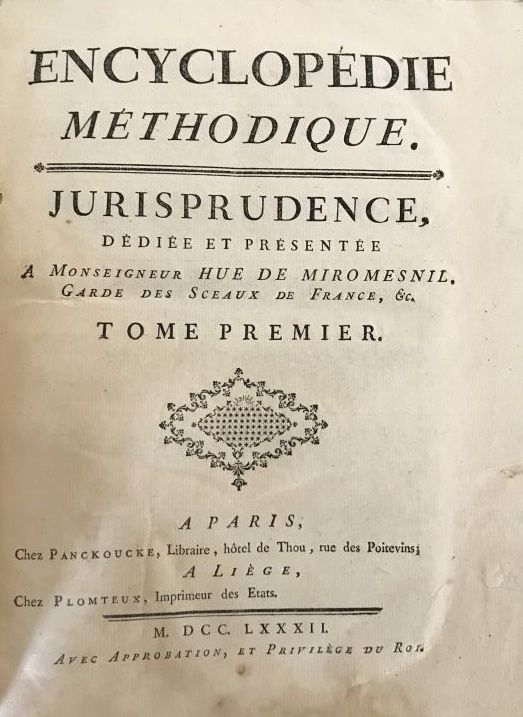Null Encyclopédie méthodique

Jurisprudence, dédiée et présentée à Monseigneur H&hellip;
