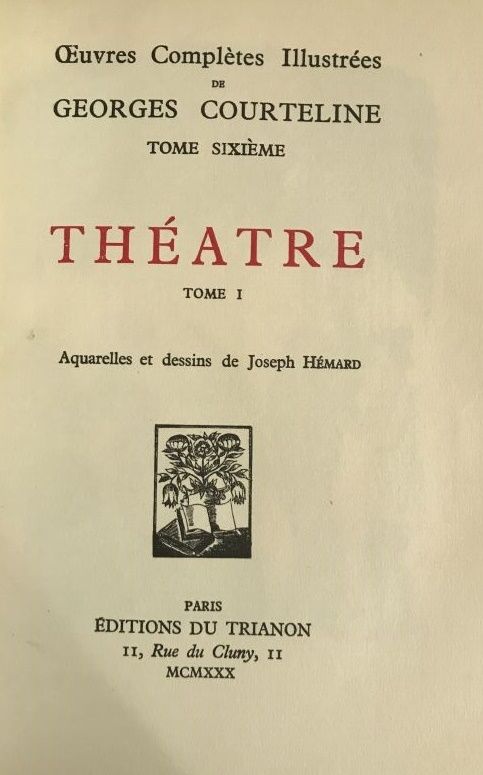 Null COURTELINE Georges - Théâtre

OEuvres complètes illustrées

Illustrations e&hellip;