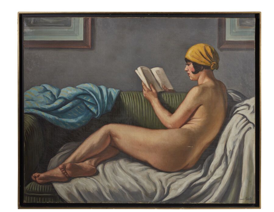 Null Louis CHARLOT (1878-1951)
The Reading
Oil on canvas, signed lower right
(Sm&hellip;