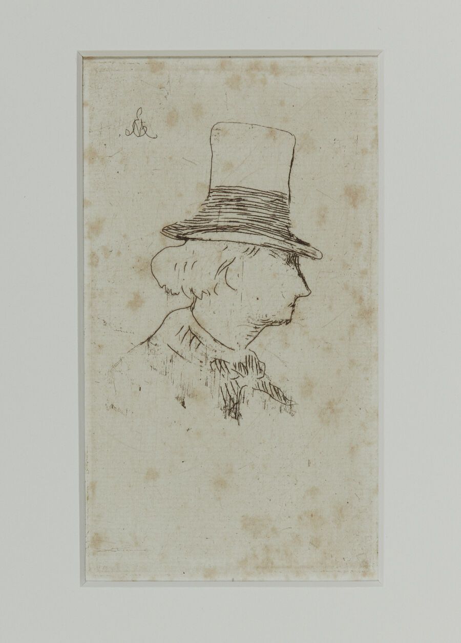 Null Édouard MANET (1832-1883)
Baudelaire de profil en chapeau (2e pl.). 1862. E&hellip;