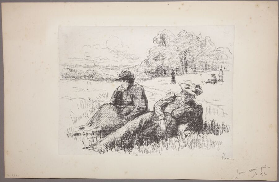 Null Maximilien LUCE (1858-1941)
Femmes assises au jardin (Mmes Luce et Pellet).&hellip;