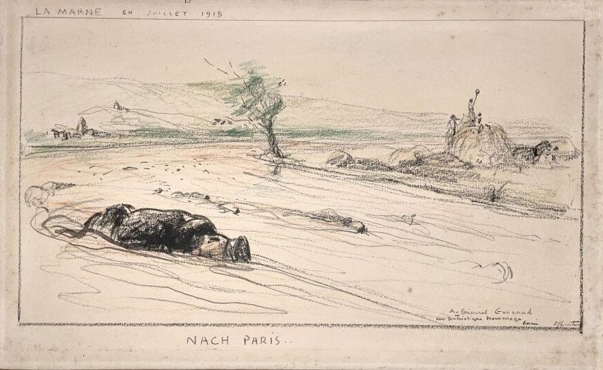 Null Jean-Louis FORAIN (1852-1931)
La Marna nel luglio 1918 - Nach Paris
Disegno&hellip;