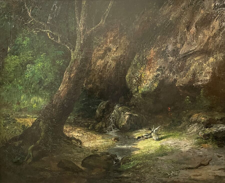 Null Dans le goût de Gustave COURBET
Canards dans un sous-bois
Huile sur toile
H&hellip;