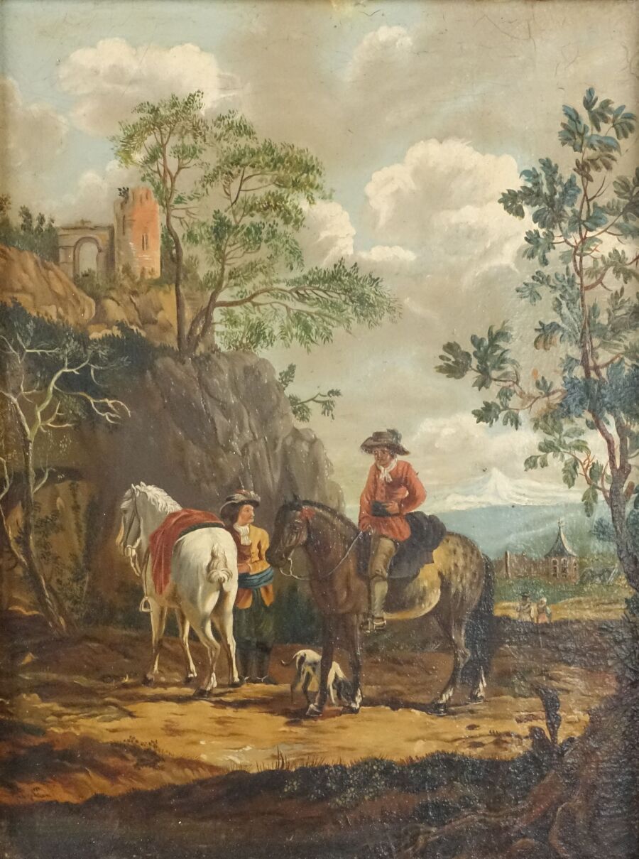 Null École du XIXe siècle

Deux cavaliers dans un paysage dans le style flamand
&hellip;