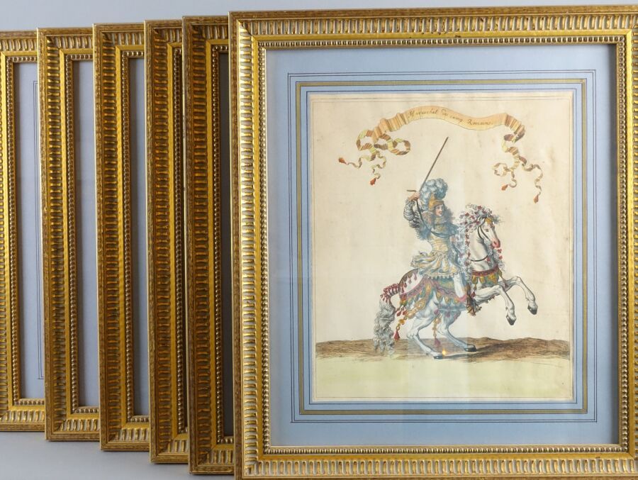 Null Réunion de dix gravures rehaussées

Cavaliers du Carrousel

Haut. : 30 cm ;&hellip;