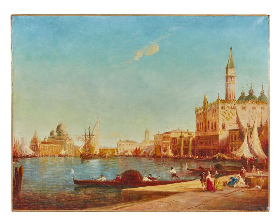 Null Moderne Schule
Ansicht von Venedig
Öl auf Leinwand, trägt eine nicht gesich&hellip;