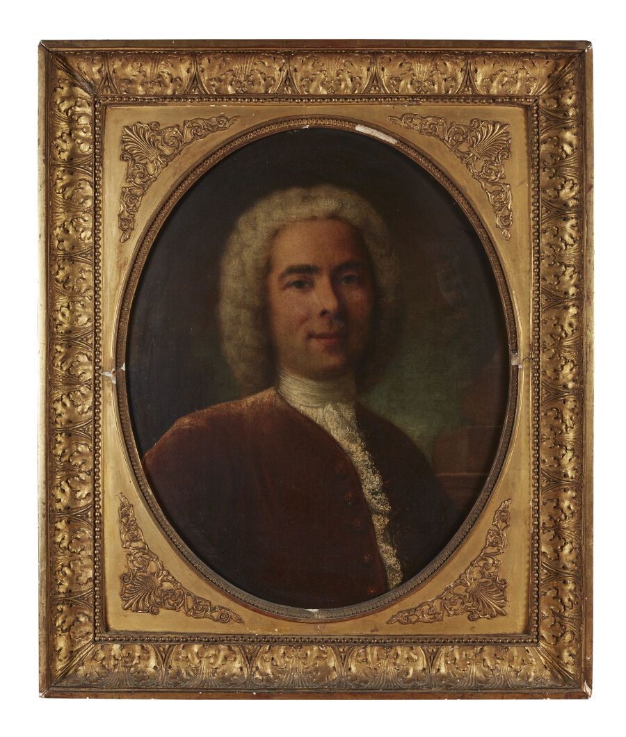 Null 18世纪的品味 
让-巴蒂斯特-路易-格莱塞的画像
椭圆形画布
19世纪
高度：60厘米60厘米；宽度：49厘米 
带窗台的画框和椭圆视图（缺失）

&hellip;
