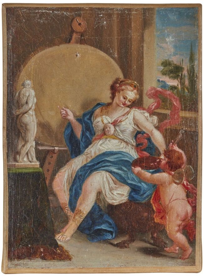 Null Scuola francese del XVIII o XIX secolo
Allegoria delle arti
Olio su tela
(C&hellip;