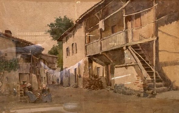 Null L. DESCHAMPS (XIX-XXth centuries)
Street of Chateldon
Watercolor, signed lo&hellip;