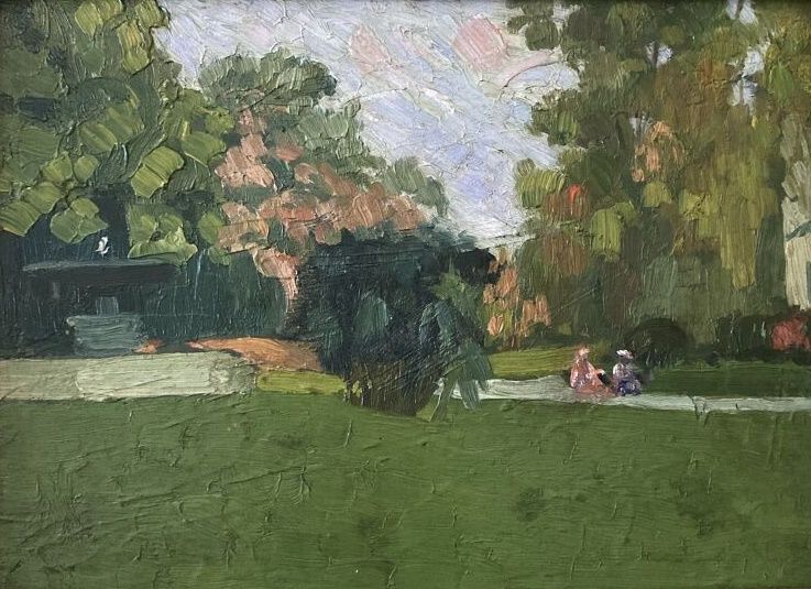 Null 欧内斯特-奎斯特(1844-1931)
花园
板上油彩
高度：15厘米15厘米；宽度：22厘米