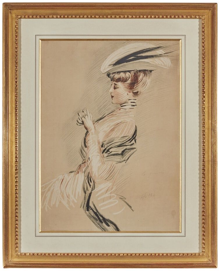 Null After Paul-César HELLEU (1859-1927) 
The Bride 
Reproduction of a drawing
(&hellip;