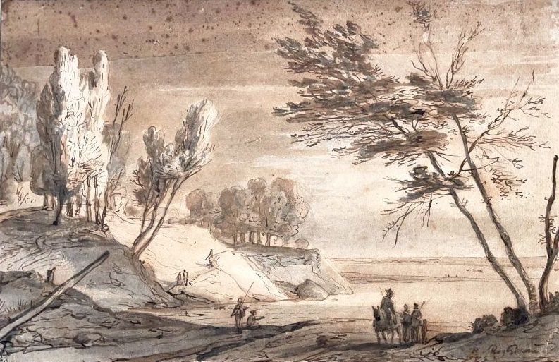 Null Roelant ROGHMAN (1627-1692)
Belebte Landschaft
Feder und braune Tinte auf s&hellip;