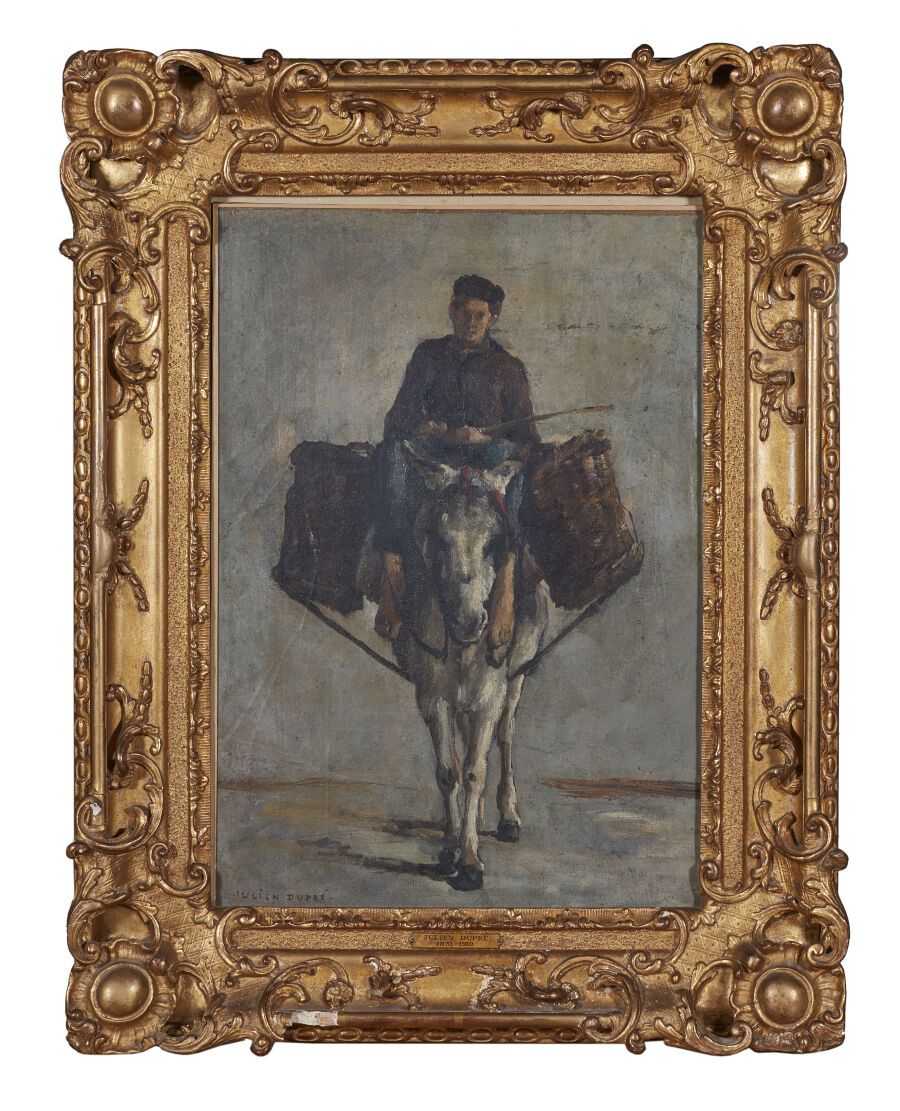 Null Julien DUPRÉ (1851-1910)
Retour du marché
Huile sur toile posée sur carton,&hellip;