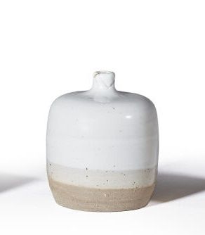 Null ANONYMOUS WORK 
Stoneware bottle with shouldered tubular body and small nec&hellip;