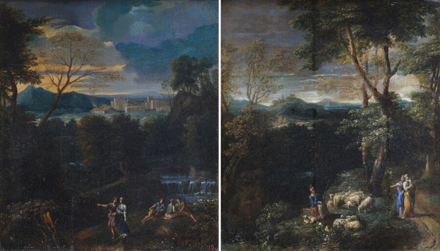 Null Charles-Antoine HERAULT (París, 1644- id.,1718)
Personajes en paisajes
Pare&hellip;